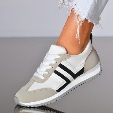 Adidasi Dama Mirena Albi- Need 4 Shoes