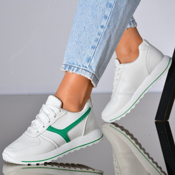 Adidasi Dama Naly 4 Alb/Verde- Need 4 Shoes