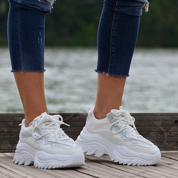 Adidasi Dama Palmer 3 Albi- Need 4 Shoes