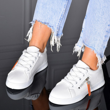 Adidasi Dama Rosina Alb/Orange- Need 4 Shoes