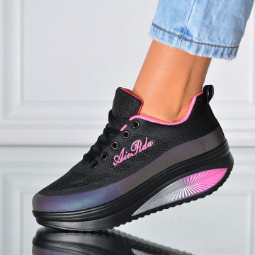 Adidasi Dama Zena 16 Negru/Roz- Need 4 Shoes