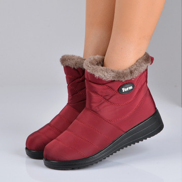 Cizme Dama Imblanite Marilena  Bordo- Need 4 Shoes