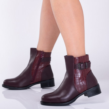 Ghete Dama Imblanite Celestia Bordo - Need 4 Shoes
