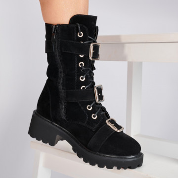 Ghete Dama Imblanite Elvira 2 Negre-Need 4 Shoes