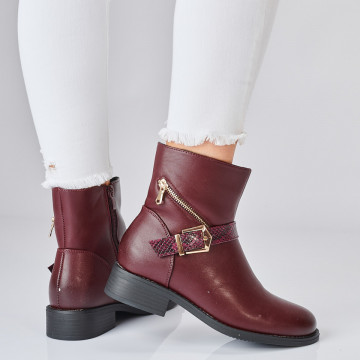 Ghete Dama Imblanite Zeno Bordo- Need 4 Shoes