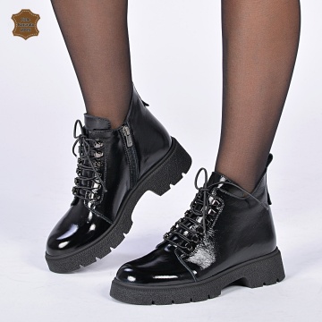 Ghete Dama Piele Naturala Dove Negre