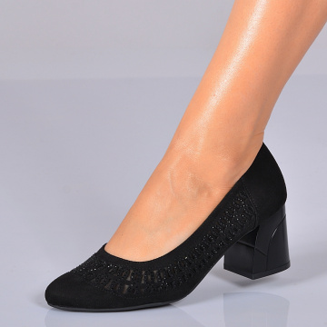 Pantofi Cu Toc Dama Carla 2 Negri- Need 4 Shoes