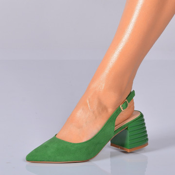Pantofi Cu Toc Dama Darya Verzi- Need 4 Shoes