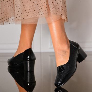 Pantofi Cu Toc Dama Lupe Negri- Need 4 Shoes