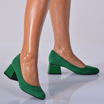 Pantofi Cu Toc Dama Senna Verzi- Need 4 Shoes