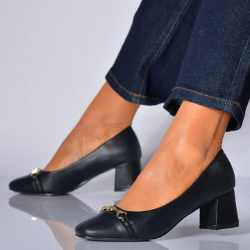Pantofi Cu Toc Dama Zendra Negri- Need 4 Shoes