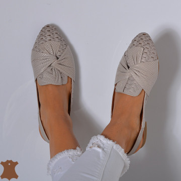 Pantofi Dama Piele Naturala Alma 2 Gri- Need 4 Shoes