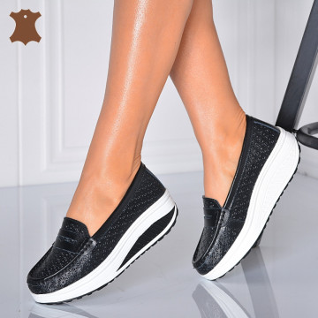 Pantofi Dama Piele Naturala Zena7 Negri- Need 4 Shoes 