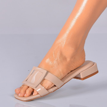 Papuci Cu Toc Abby Bej- Need 4 Shoes