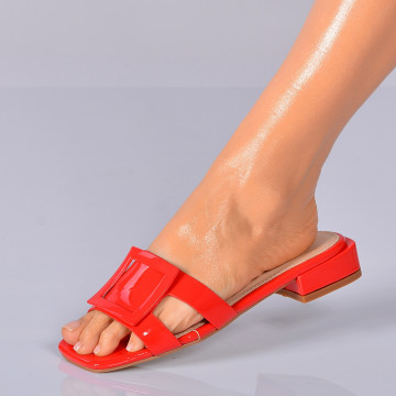 Papuci Cu Toc Abby Rosii- Need 4 Shoes