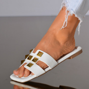 Papuci dama Katriel Albe- Need 4 Shoes