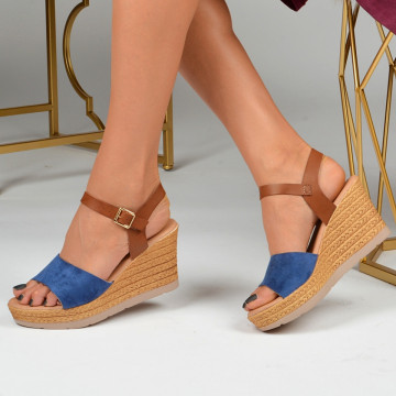 Sandale cu platforma Ambasador Blue - Need 4 Shoes
