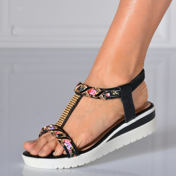 Sandale Cu Platforma Mairis Negre - Need 4 Shoes