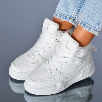 Adidasi Dama Imblaniti Medeea Albi- Need 4 Shoes