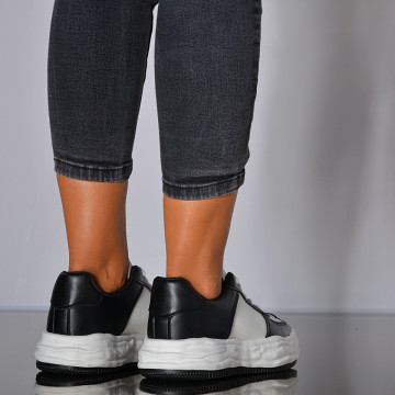 Adidasi Dama Marissa Alb/Negru- Need 4 Shoes