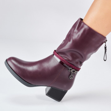 Cizme Dama Imblanite Afrodita Bordo- Need 4 Shoes