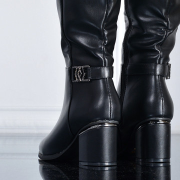 Cizme Dama Imblanite Natasa Negre - Need 4 Shoes