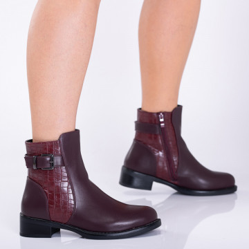 Ghete Dama Imblanite Celestia Bordo - Need 4 Shoes
