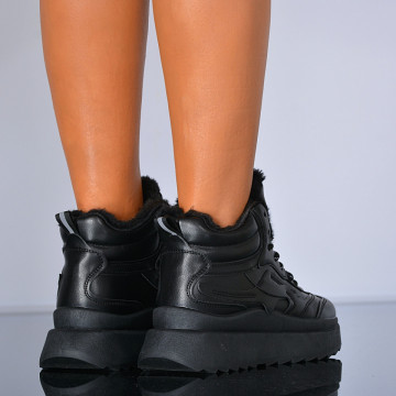Ghete Dama Imblanite Frank Negre - Need 4 Shoes