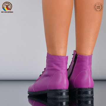Ghete Dama Piele Naturala Aura Fuchsia- Need 4 Shoes