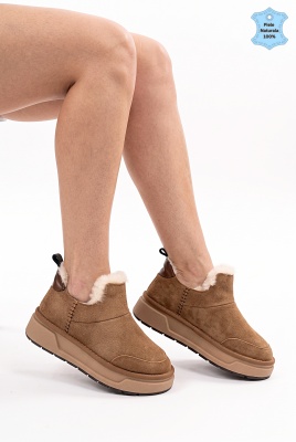 Ghete Dama Piele Naturala Destina Camel