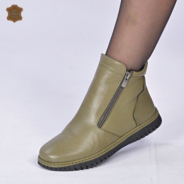 Ghete Dama Piele Naturala Yamira Olive