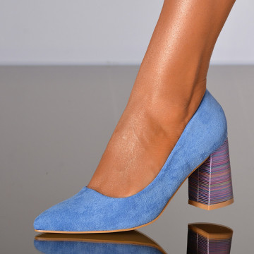 Pantofi Cu Toc Dama Alara 2 Albastri- Need 4 Shoes