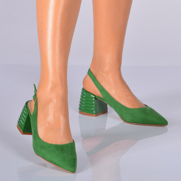 Pantofi Cu Toc Dama Darya Verzi- Need 4 Shoes