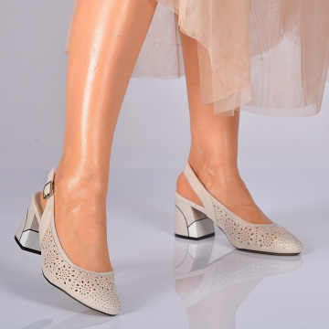 Pantofi Cu Toc Dama Despina 2 Bej- Need 4 Shoes