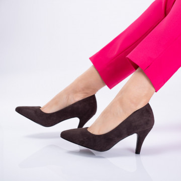 Pantofi Cu Toc Dama Liam Maro- Need 4 Shoes