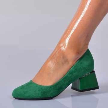 Pantofi Cu Toc Dama Senna Verzi- Need 4 Shoes