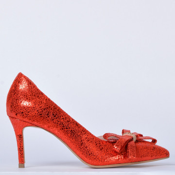 Pantofi Cu Toc Piele Naturala Miracle Rosii- Need 4 Shoes