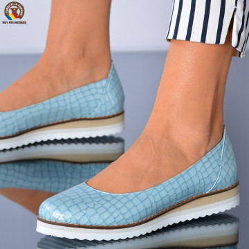 Pantofi Dama Piele Naturala Lolita Albastri- Need 4 Shoes