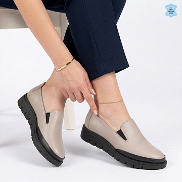 Pantofi Dama Piele Naturala Messy Nude