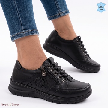 Pantofi Dama Piele Naturala Netina Negri