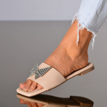 Papuci dama Iselin Bej- Need 4 Shoes
