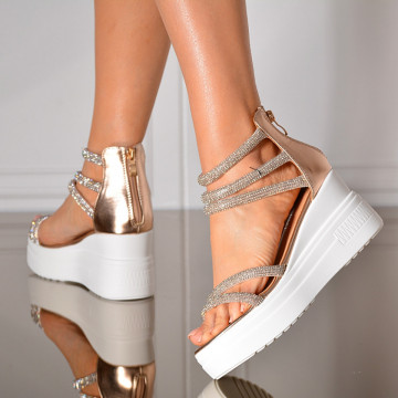 Sandale Cu Platforma Gloria Roze- Need 4 Shoes