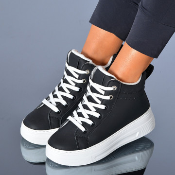Adidasi Dama Imblaniti Mary 2 Alb/Negru- Need 4 Shoes