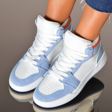 Adidasi Dama Judy Alb/Albastru- Need 4 Shoes