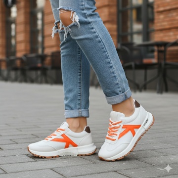 Adidasi dama Malaga Orange