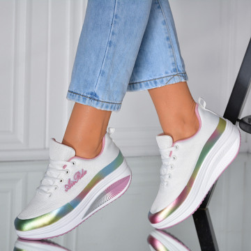 Adidasi Dama Zena 16 Alb/Roz- Need 4 Shoes