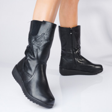 Cizme Dama Imblanite Avram Negre - Need 4 Shoes