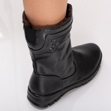 Cizme Dama Imblanite Oana Negre - Need 4 Shoes