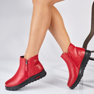 Ghete Dama Imblanite Maroc 22 Rosii- Need 4 Shoes