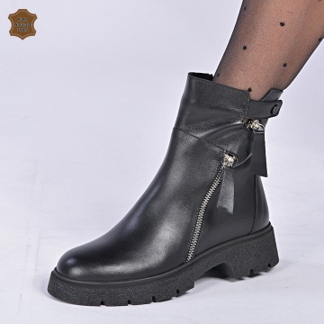 Ghete Dama Piele Naturala Maren Negre